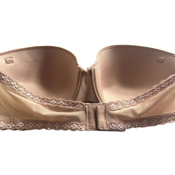 Wacoal b.tempt'd Faithfully Yours Strapless Bra Au Natural # 954108 - Size 34C - Picture 3 of 11